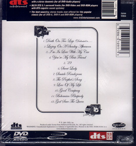 DVD AUDIO  A Night At The Opera