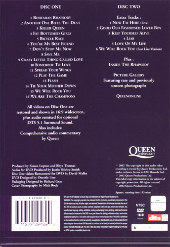 DVD Greatest Video Hits 1