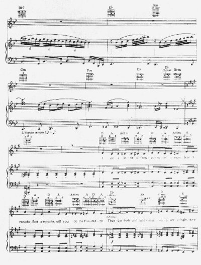 Partitura de la Rapsodia Bohemia